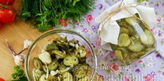 Preparazioni invernali dai cetrioli: “Ricette d'oro”